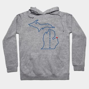 Port Austin MI Love (Navy) Hoodie